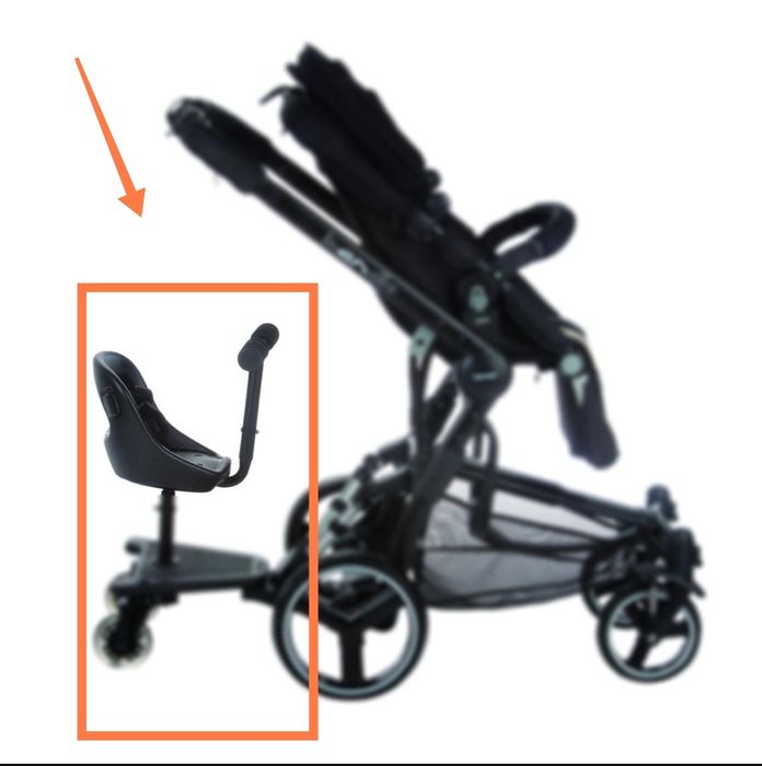 Carrinho de rodas para carrinho de bebe