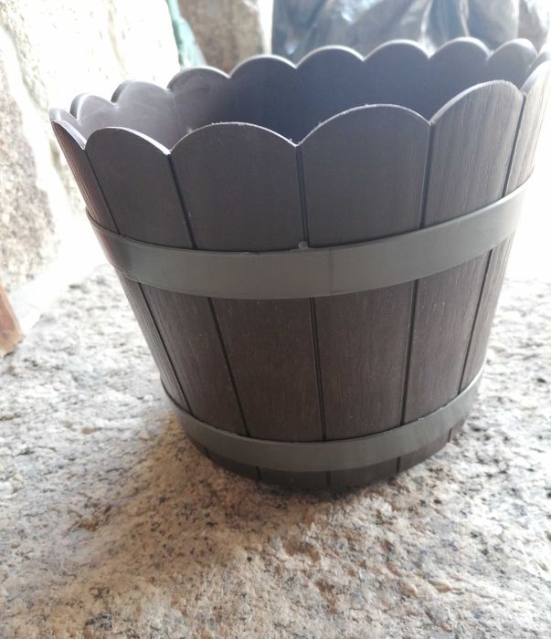 Vaso imitação madeira