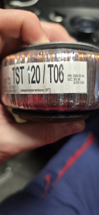 Transformator toroidalny TST120/T06  35v 15v