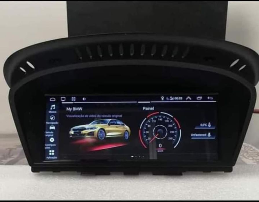 Rádio Android 14 com GPS BMW E60 E61 E62 E63 E90 E91 E92 E93 (Novo)