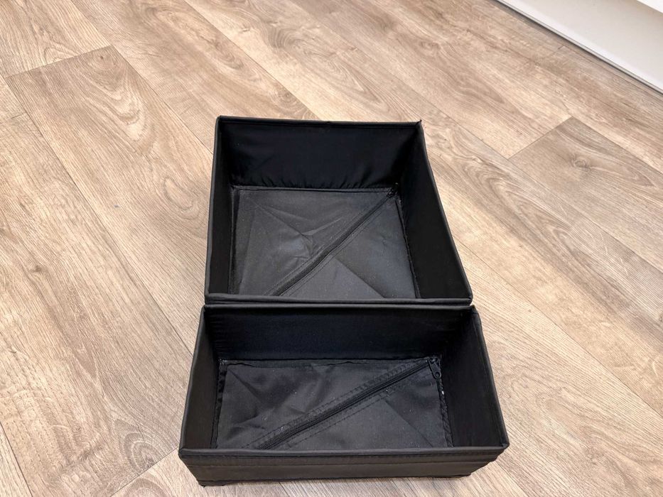 2 składane pudelka z Ikea