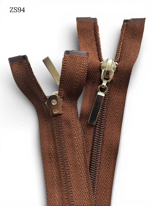 Zamek błyskawiczny spiralny “SAS” 70cm #5, brązowy