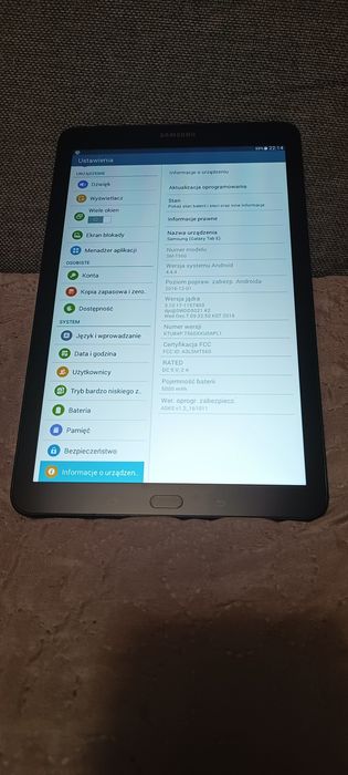 Tablet Samsung Galaxy TAB E