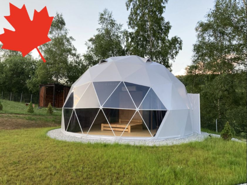 Namiot sferyczny, 7m, wersja ZIMOWA, kopułowy, wersja Kanady Glamping