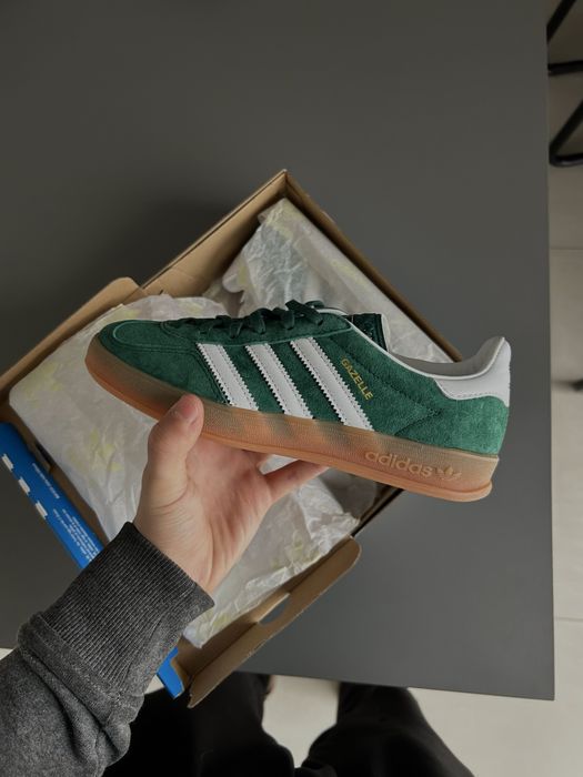 Adidas Gazelle Indoor Collegiate Green Cloud White Gum tam.36