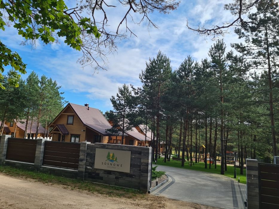 Sosnowe Wzgórze Domki Letniskowe Mazury, nad jeziorem, basen, pomost