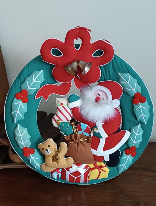 Christmas Doll and Wreath