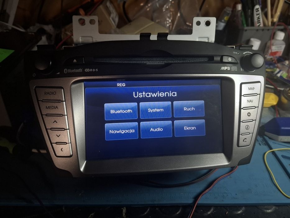 Radio fabryczne Hyundai / Kia z nawigacją GPS, Wersja bez wzmacniacza