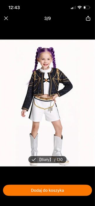 Kpop demon hunters huntrix strój przebranie na bal łowczynie demonów