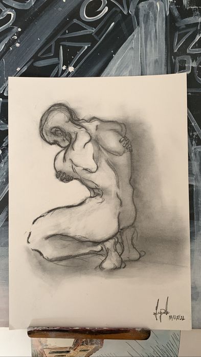 Quadro homem de costas