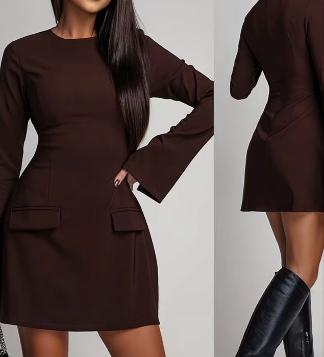 Сукня коричневого кольору