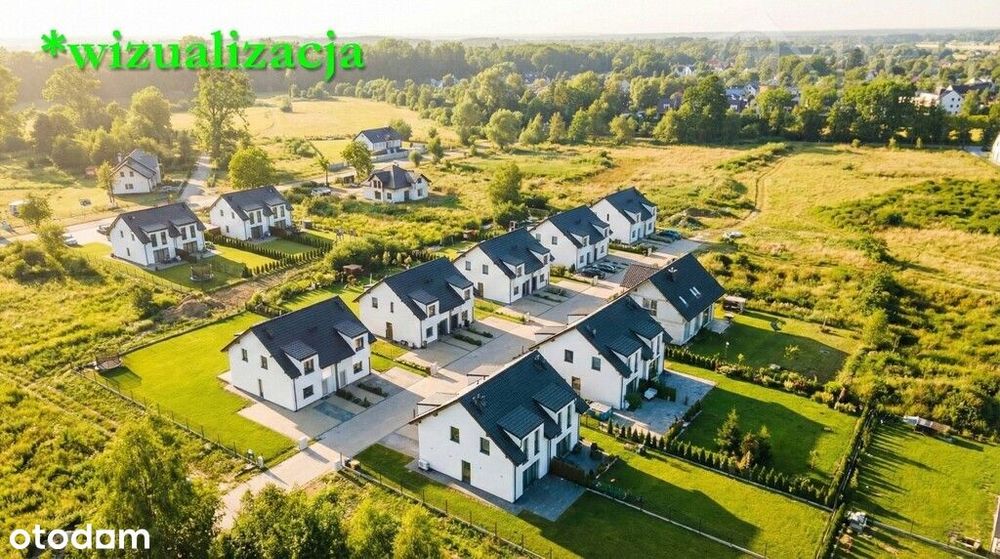 Dom bliźniak- Zieleniewo nad jeziorem Miedwie