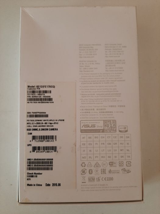 Планшет Asus Fonepad 7 3G 8GB Black (FE170CG)