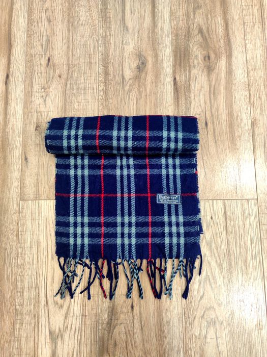 Cachecol azul Burberry