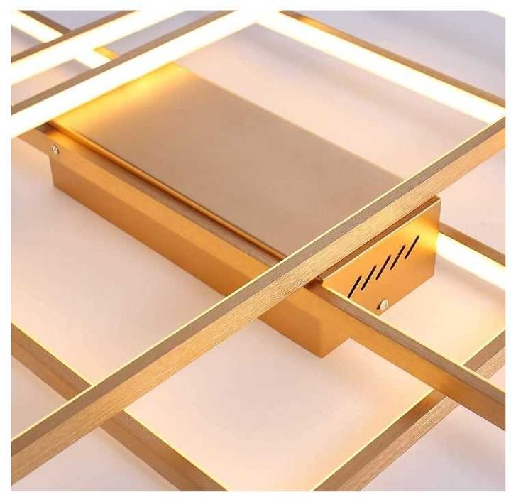 Nowoczesna lampa sufitowa ściemniana 50W kolor brązowy