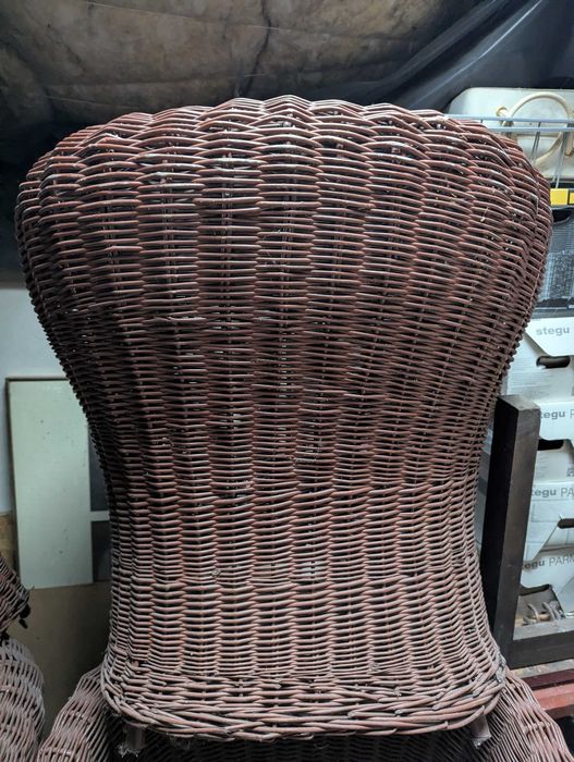 Fotel wiklinowy ręcznie pleciony - dostępnych 12 sztuk + sofa
