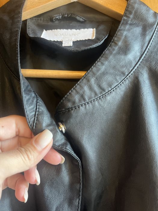 Casaco de pele preta de senhora