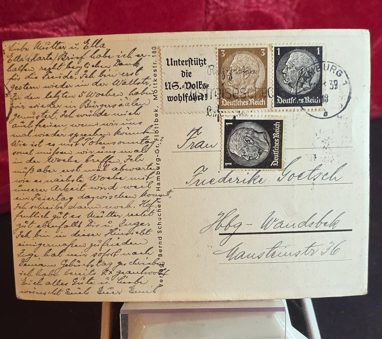 Pocztówka propagandowa Adolf Hitler 3 Rzesza