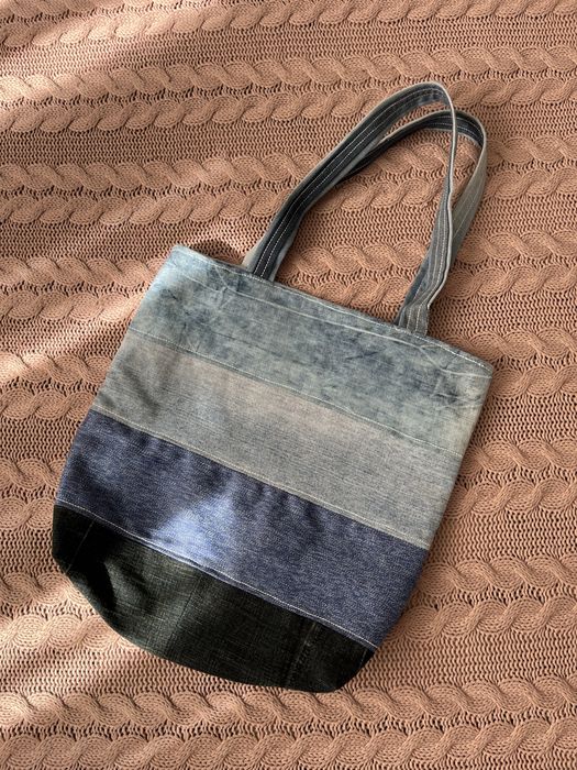 Сумка шоппер джинсовая