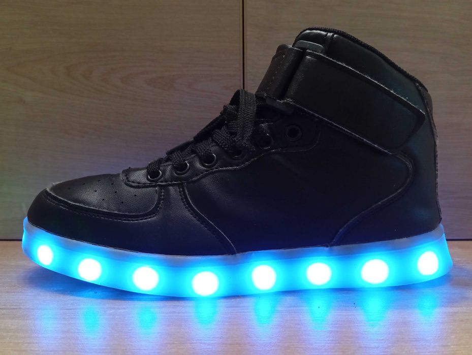Buty shuffle dance LED czarne Air Młodzieżowe -podświetlenie Rozm. 37