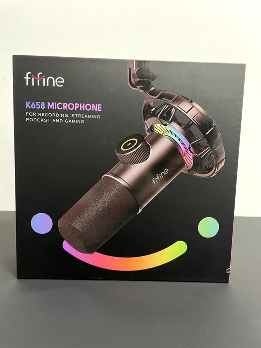 Ігровий мікрофон - Fifine K658 RGB, USB