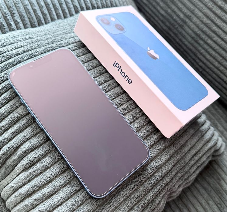 iPhone 13 128 niebieski stan bardzo dobry 84% baterii dowód zakupu