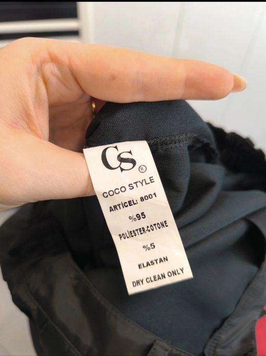 Czarne bojówki ortalionowe Coco Style Exclusive | nowe z metką | M/L