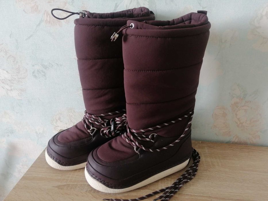 Zara дутики 37 снегоходы waterproof