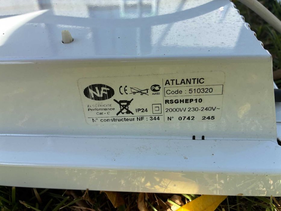 Aquecedores eléctricos marca Atlantic 1000,1500,2000W
