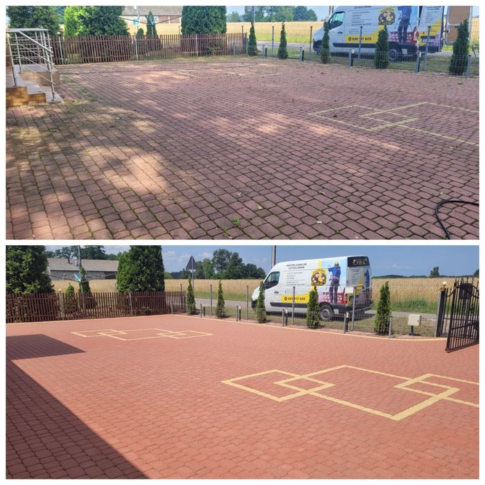 Mycie elewacji mycie kostki brukowej ogrodzeń mycie dachów malowanie