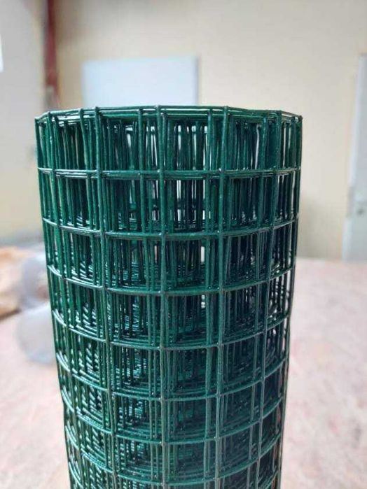 Siatka hodowlana zgrzewana PCV, 13mmx13mm/0,9mm