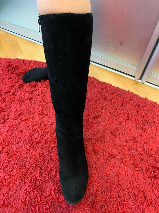 Чоботи зимові замшеві