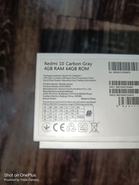 Redmi 10 4+3/64.