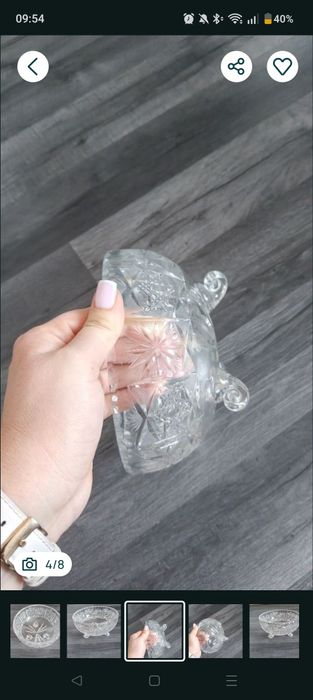 Misa kryształ Huta szkła PRL miska