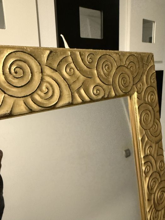 Espelho dourado como novo