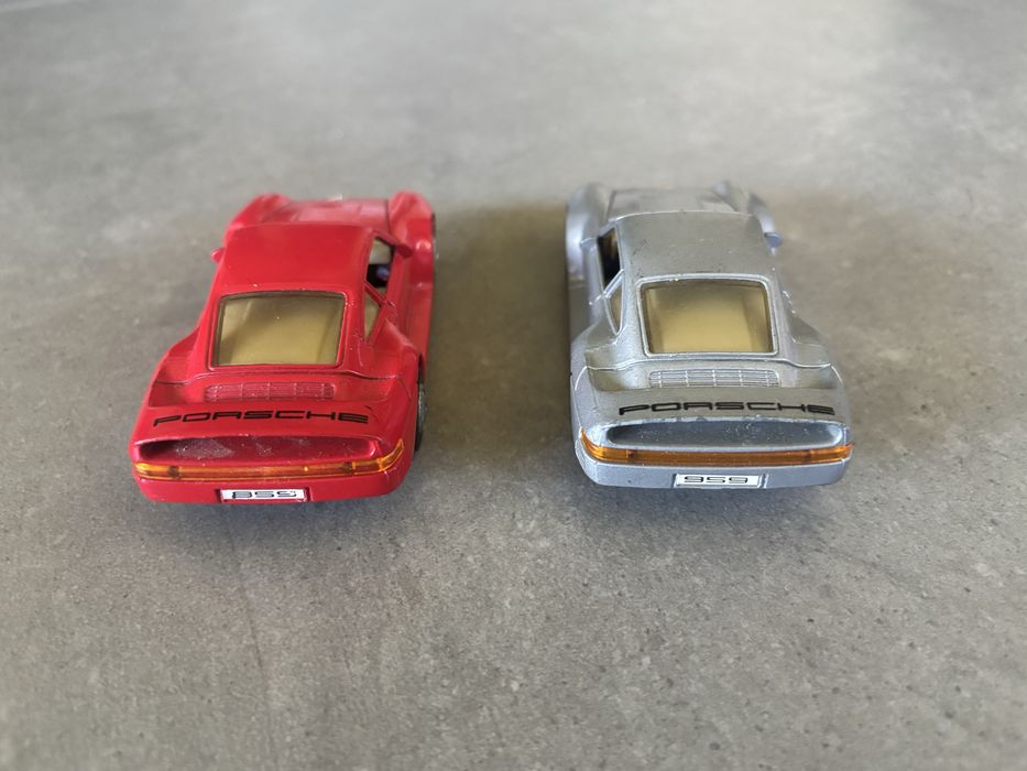 Modele MC Toy skala 1/36 2X Porsche 959 pull back made in Macau