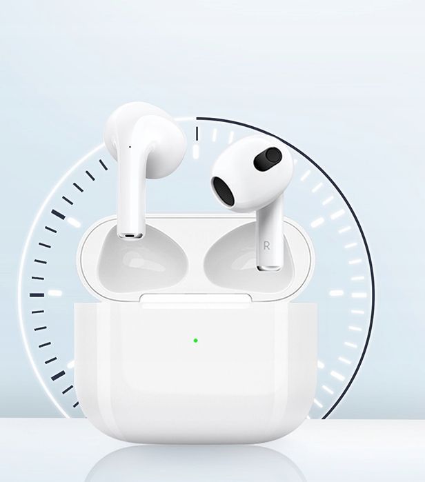 Słuchawki Bezprzewodowe Douszne Bluetooth Mikrofonem Kabel Powerbank