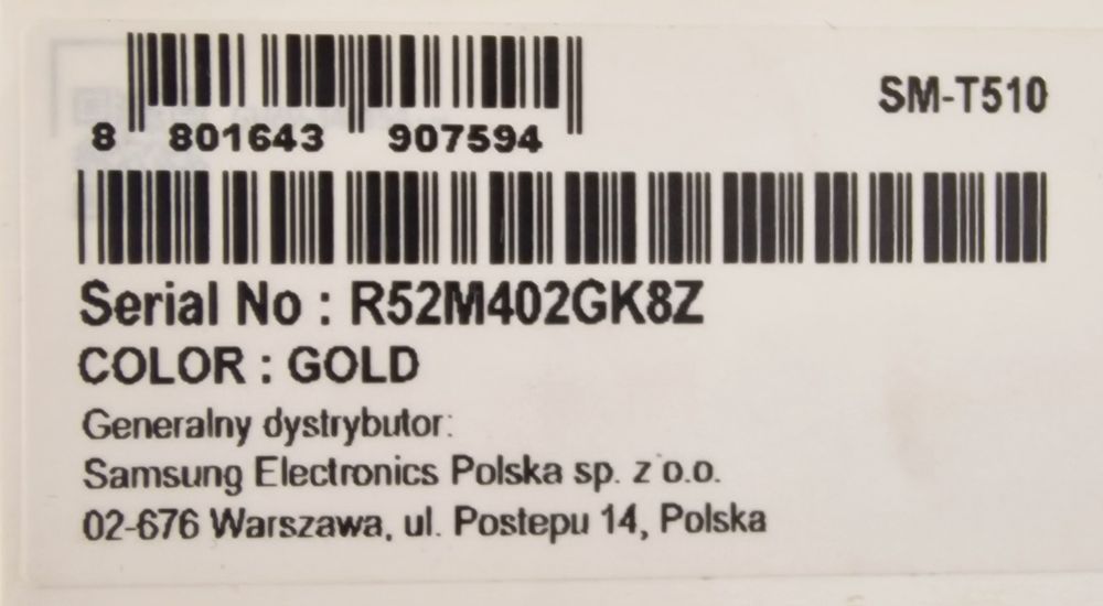 Samsung galaxy tab uszkodzony