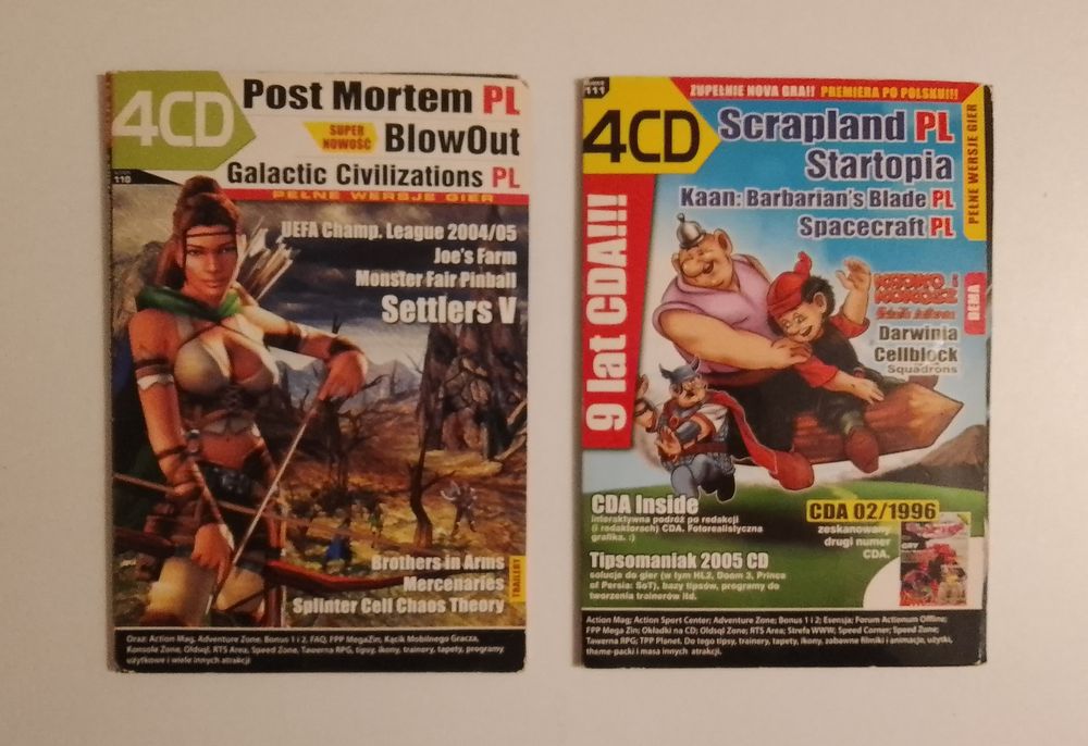 Gry pc, filmy DVD, płyty CD