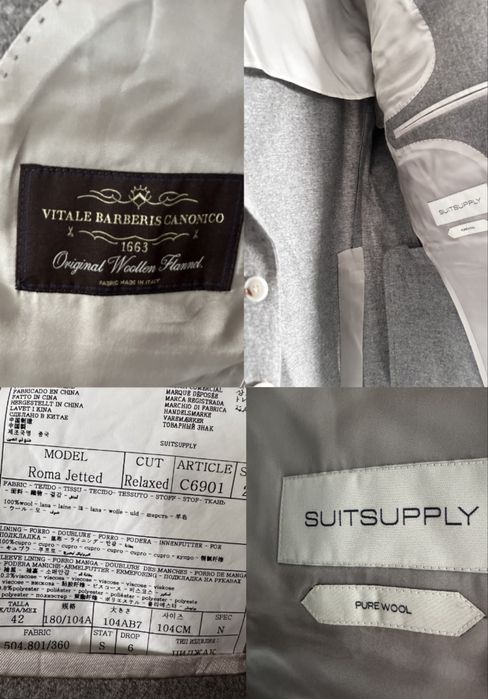 Suitsupply чоловічий піджак блейзер вовна коричневий бежевий L 52