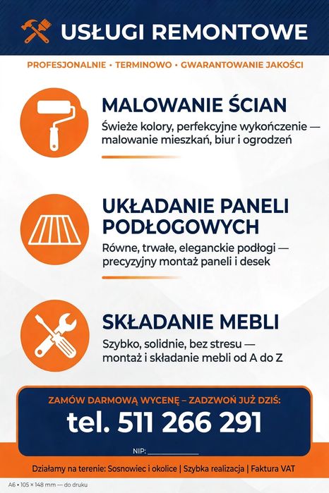 Usługi remontowe!!!