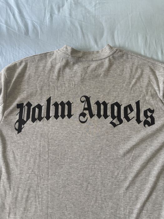Szara koszulka t-shirt Palm Angels Classic Logo Oversize 6XL