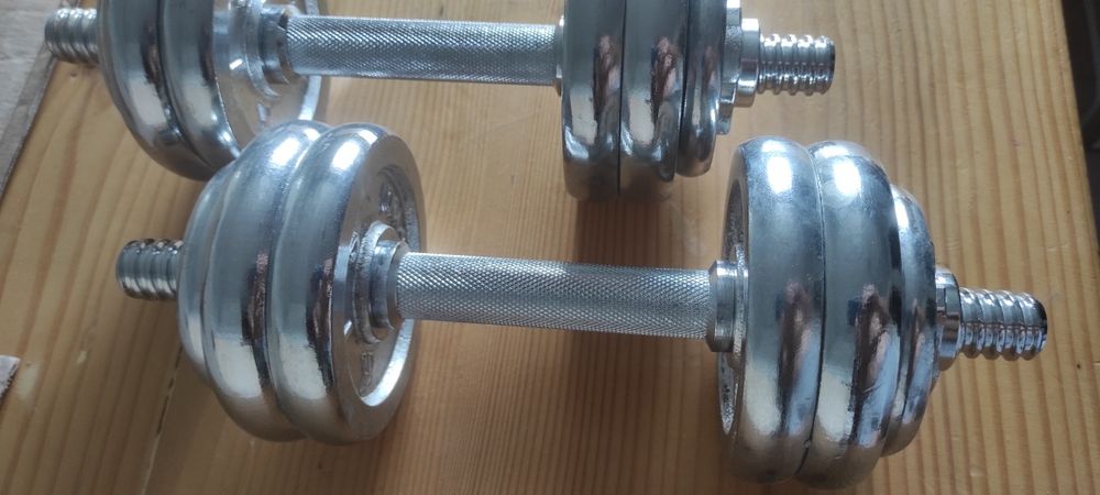 Гантелі ХРОМ розбірні по  7.5 кг