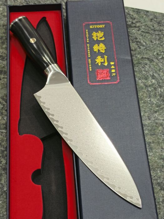Faca  chef japonesa damasco 20 cm vg10