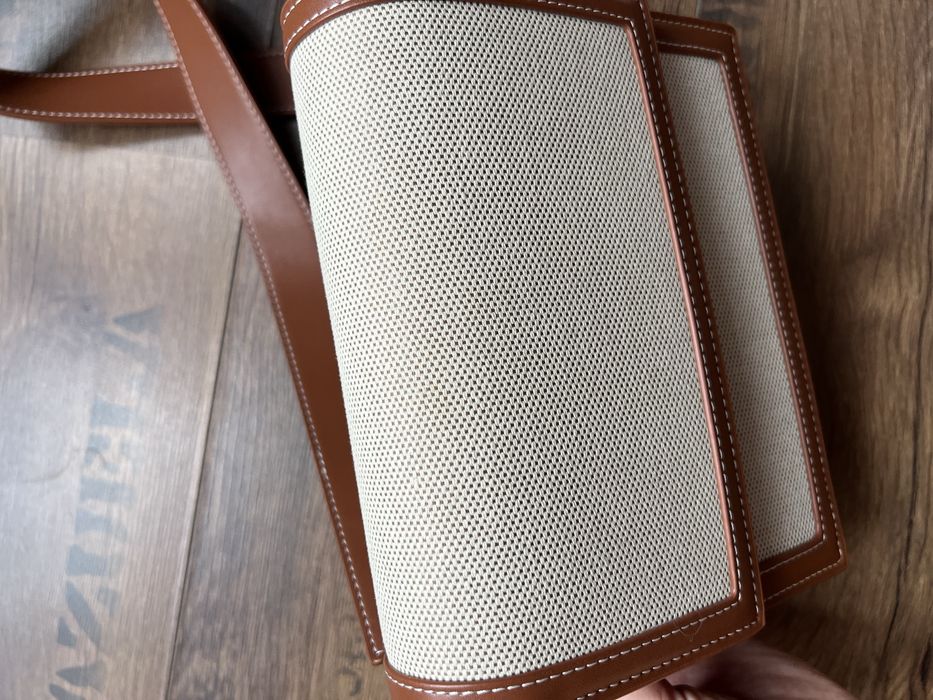 Сумка JW PEI канва Mini Flap Crossbody - Beige Canvas