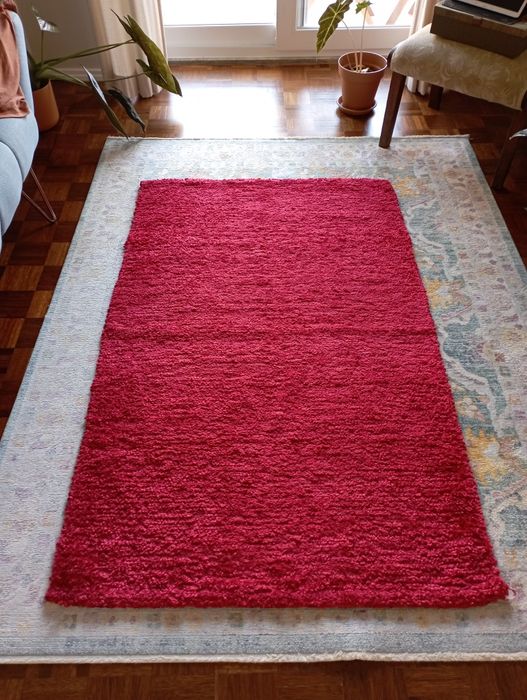 Tapete Gato Preto vermelho 100x150