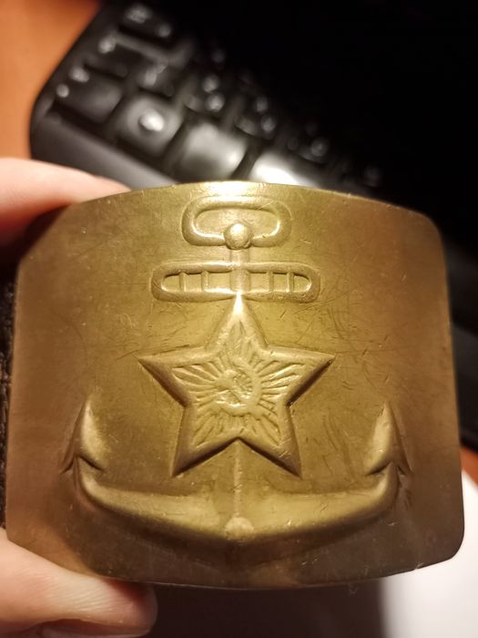 Ремень пояс пряжка бляха флота СССР