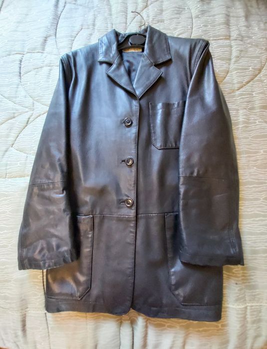 Black leather coat‼️