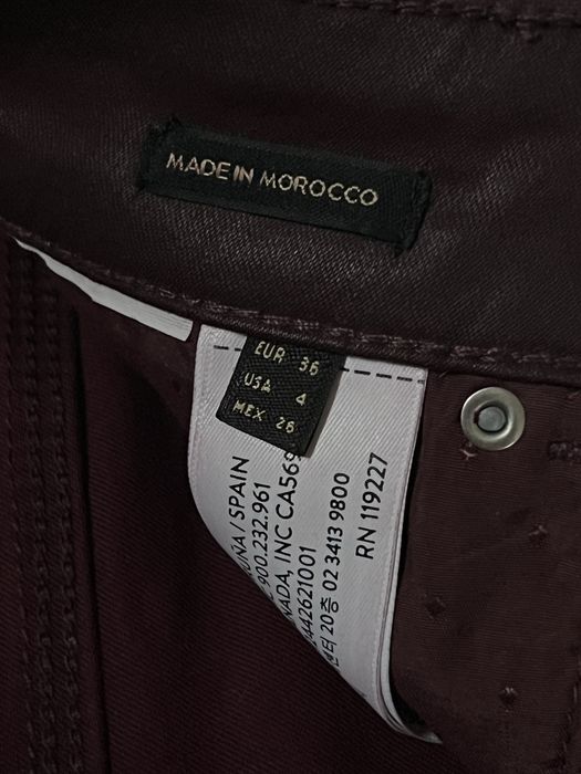 Spodnie w kolorze ciemnego fioletu, Massimo Dutti