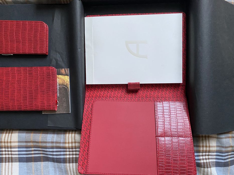 Skórzane eleganckie notatniki zestaw